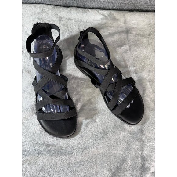 Torrid Womens shoes 8.5WW Black Gladiator Stretch Sandals Pre-Owned - Picture 14 of 16